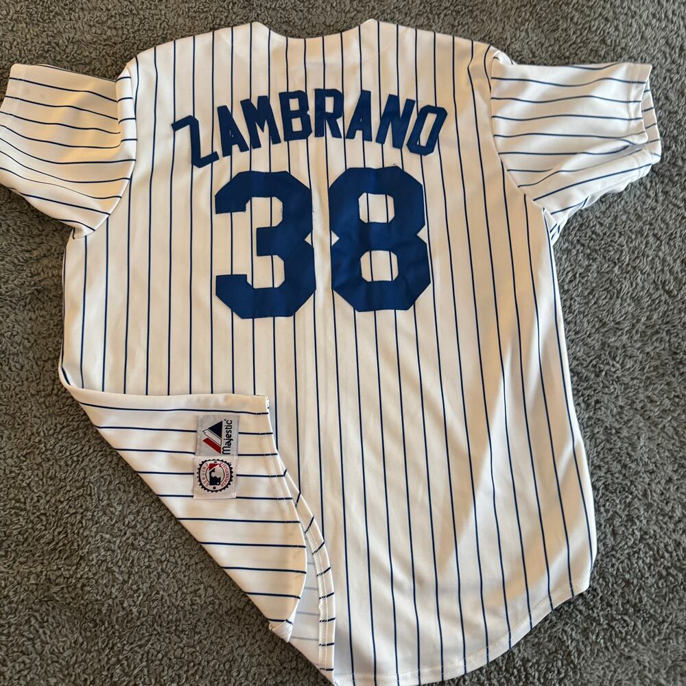 100% Authentic Majestic Carlos Zambrano MLB Chicago Cubs Home Jersey Men's XL
